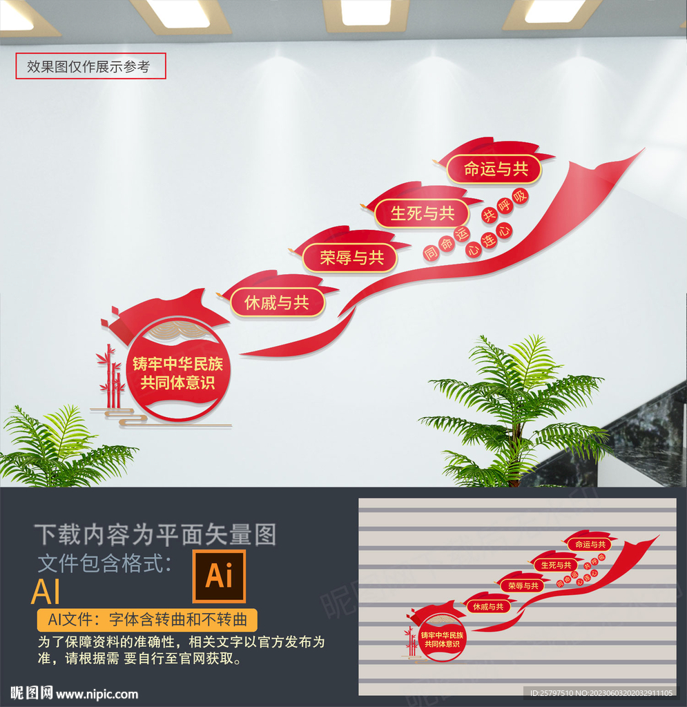 铸牢中华民族共同体意识楼梯