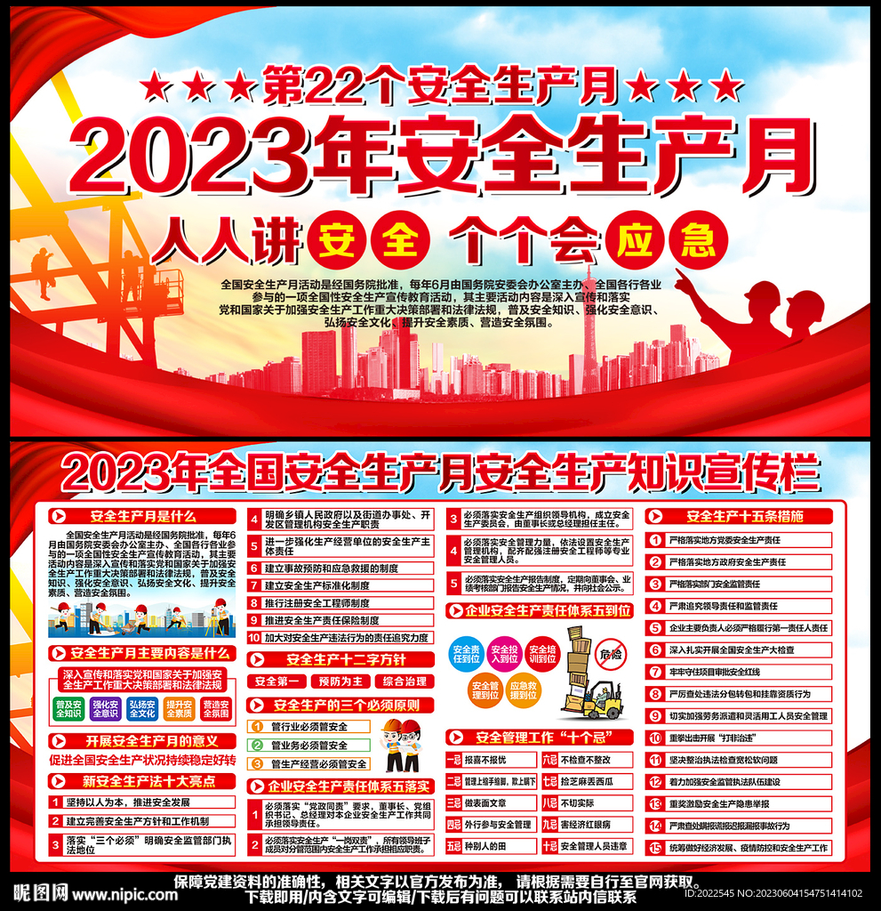 安全生产月展板