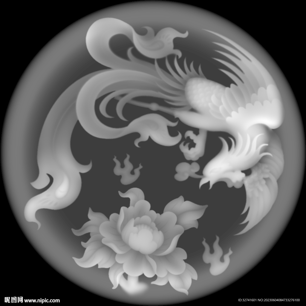 凤凰牡丹