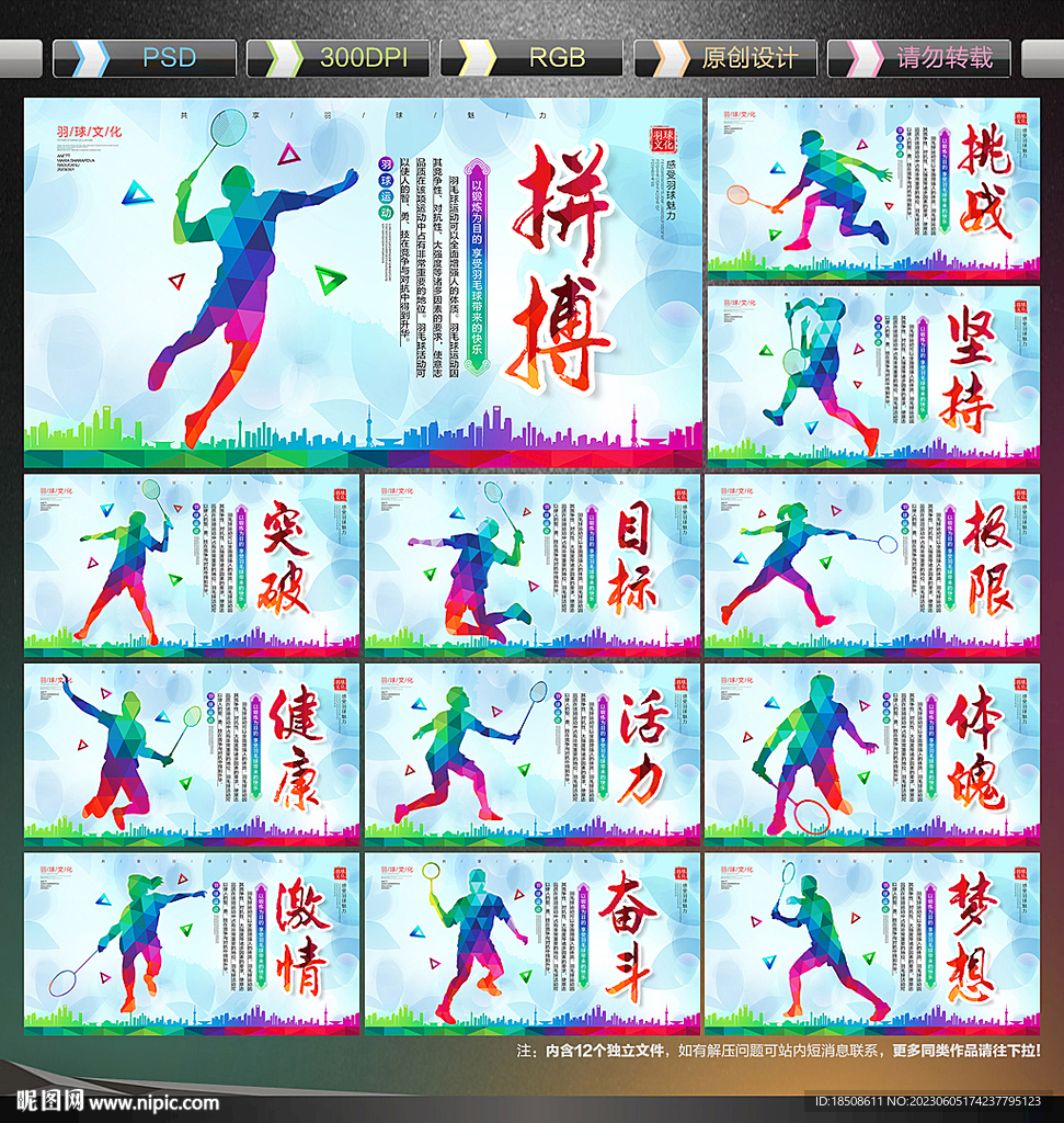 羽毛球展板