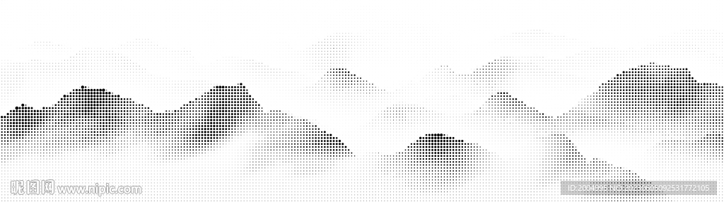 巨横圆点激光镂空山水风景