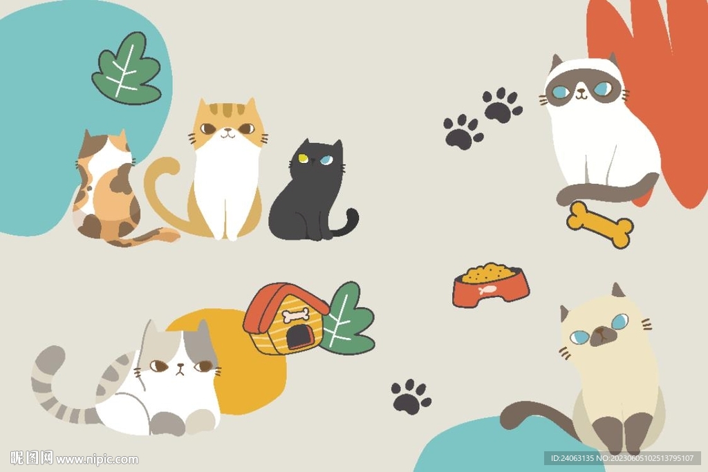 猫猫壁画