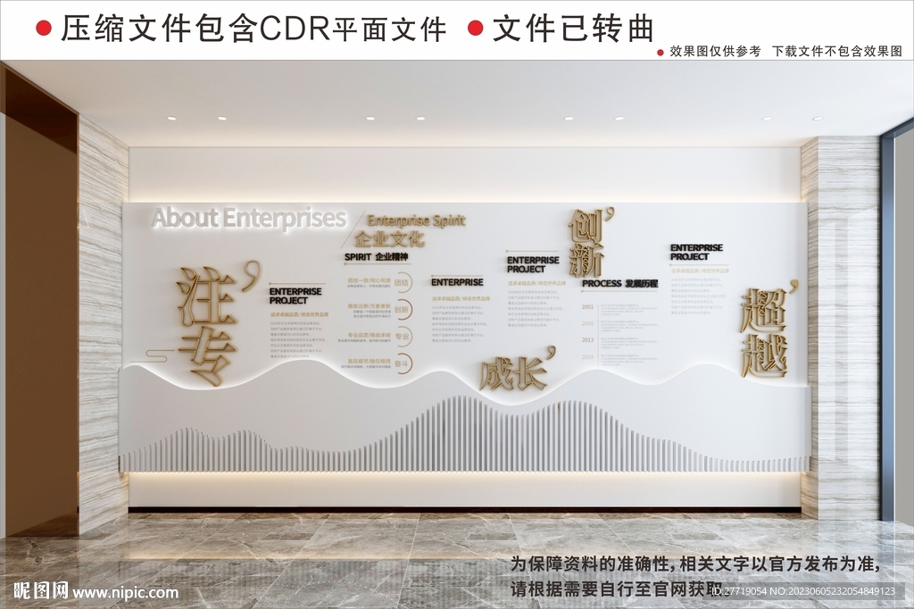 现代企业文化墙