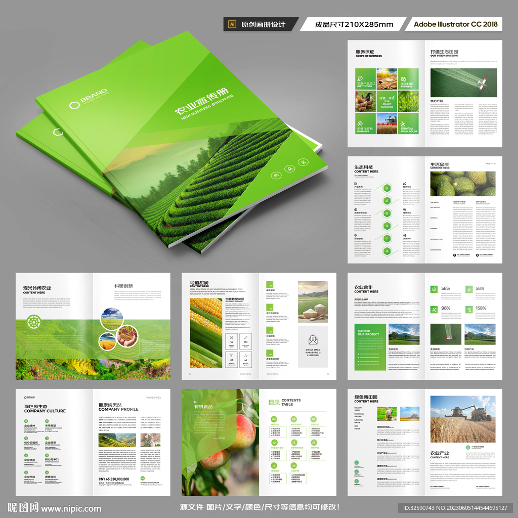 农产品宣传册