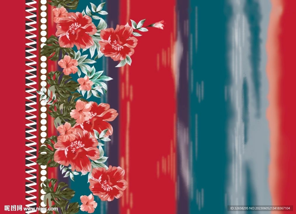 定位花  方巾