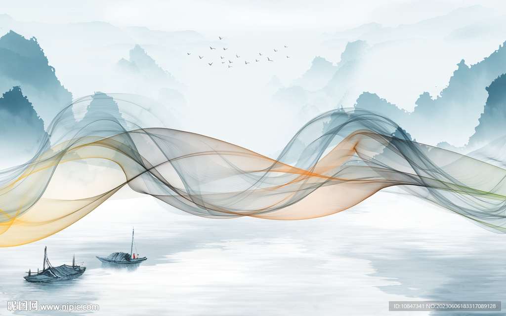 新款 高档最新山水 tIf分层