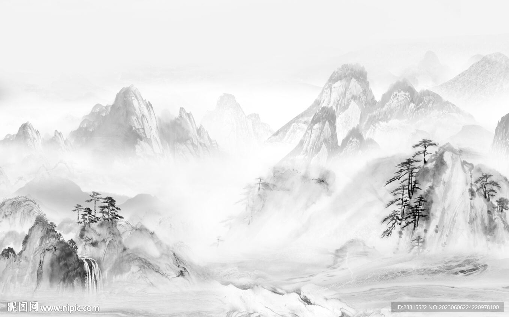 中式山水画