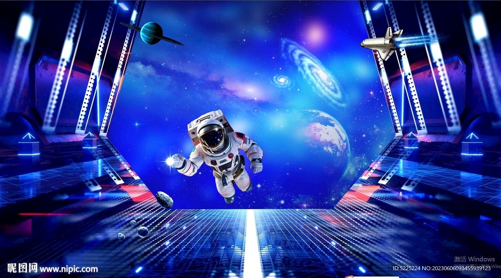 宇宙星空立体画