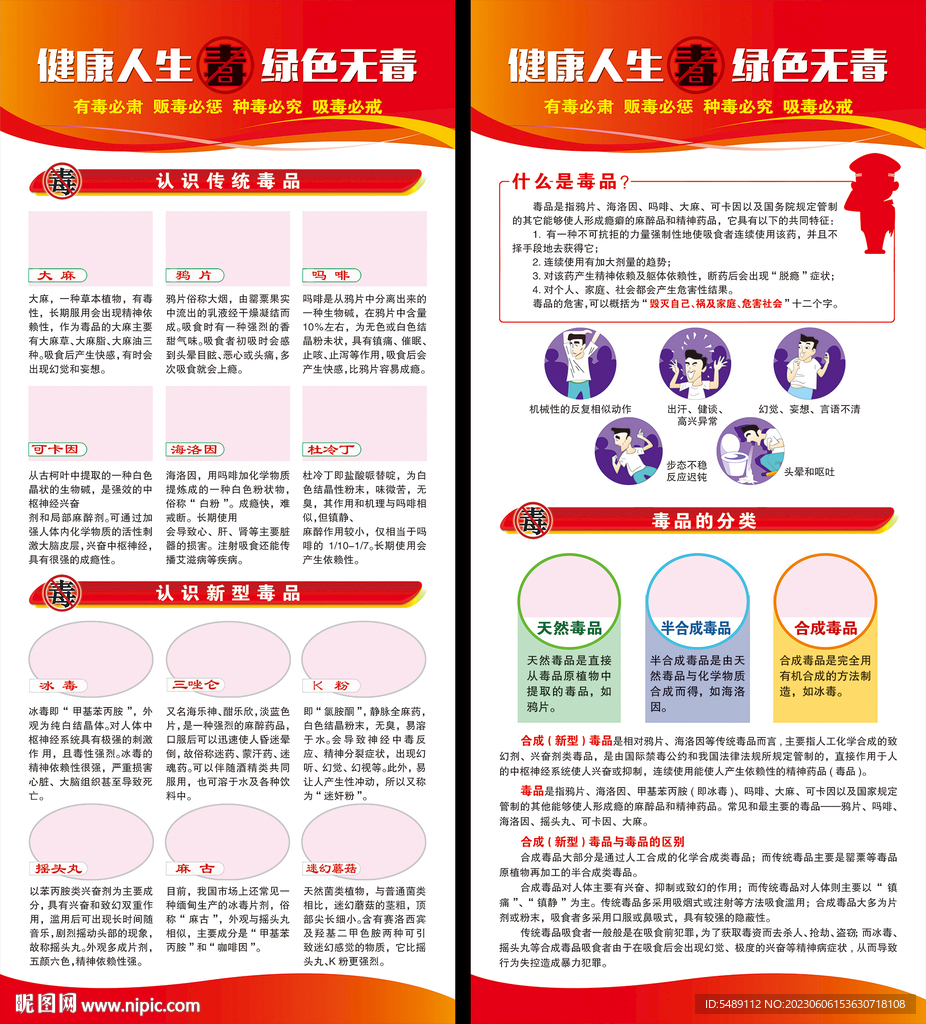 国际禁毒日展架