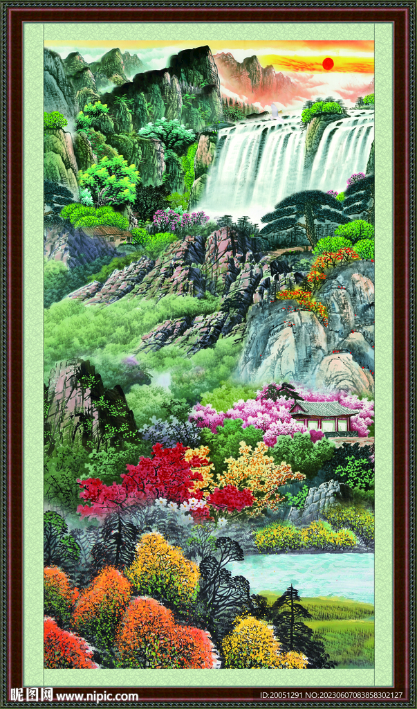 客厅中堂画 