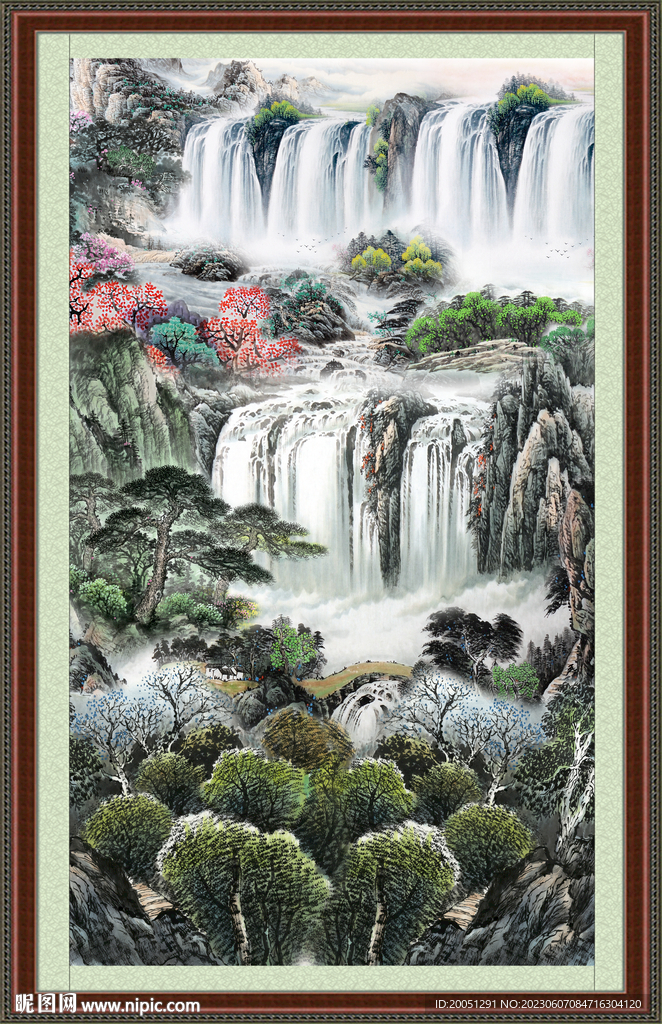 风景中堂画 