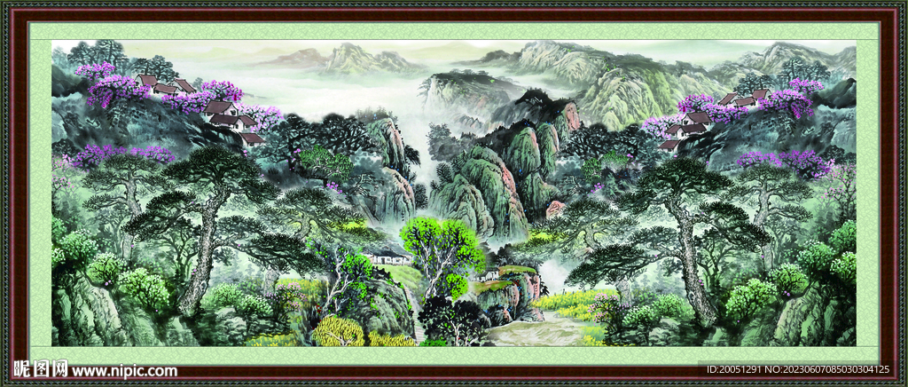 山水风景画 