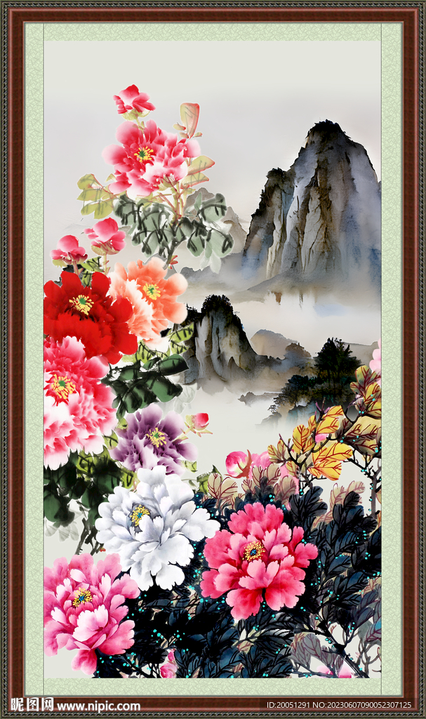 牡丹国画 
