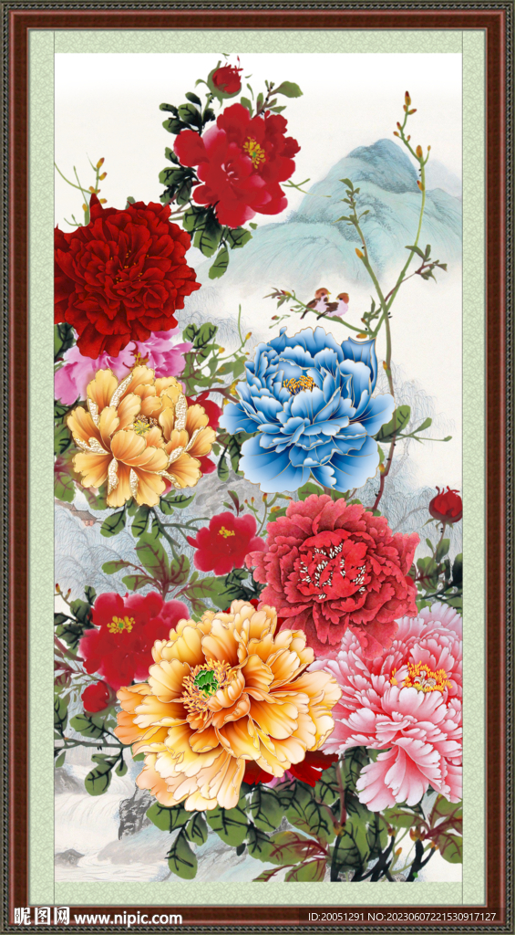 牡丹国画 