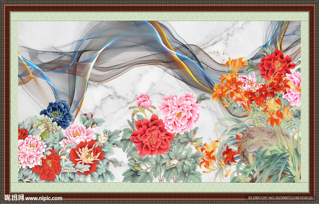 牡丹国画