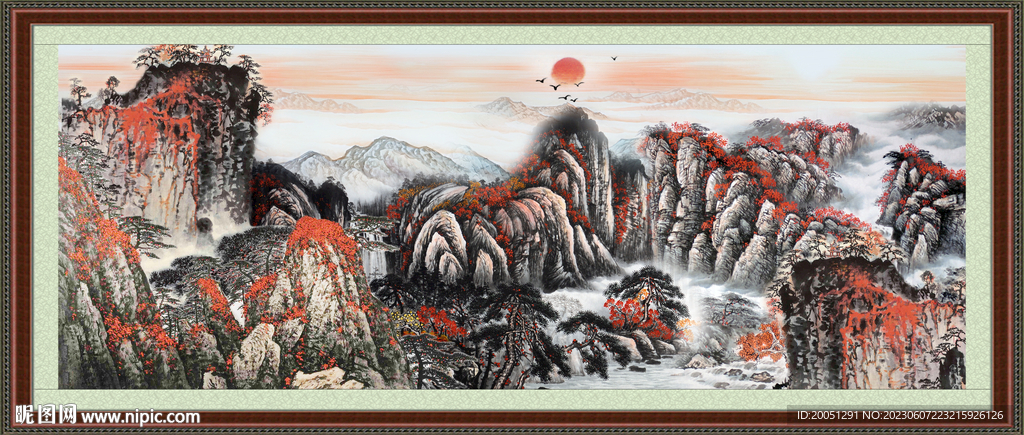 巨幅山水