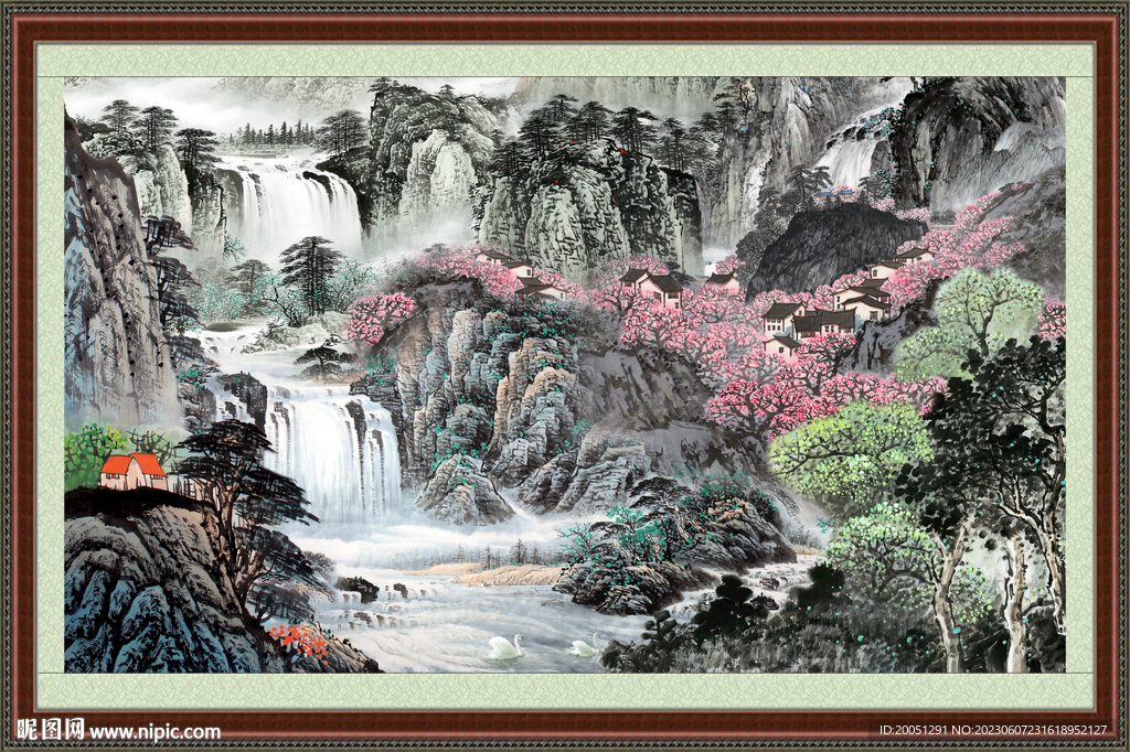 巨幅山水国画
