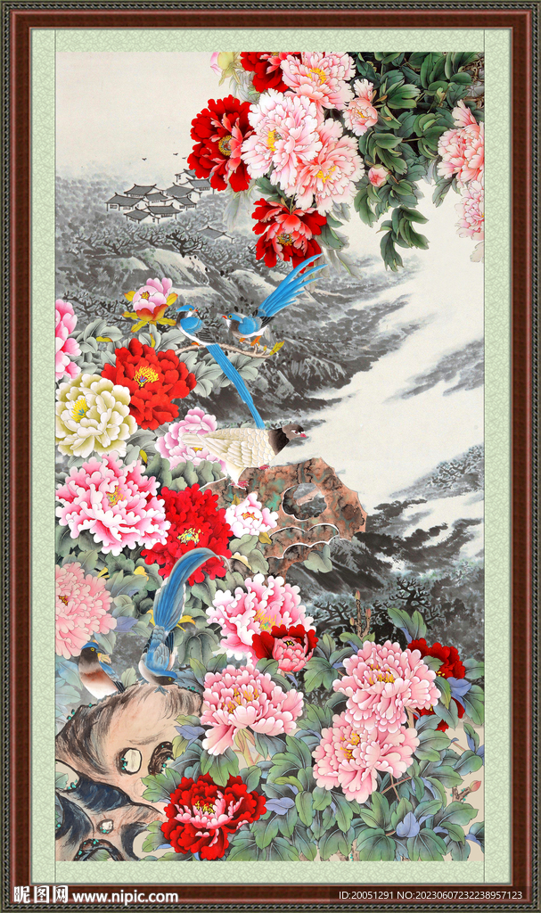 牡丹国画 