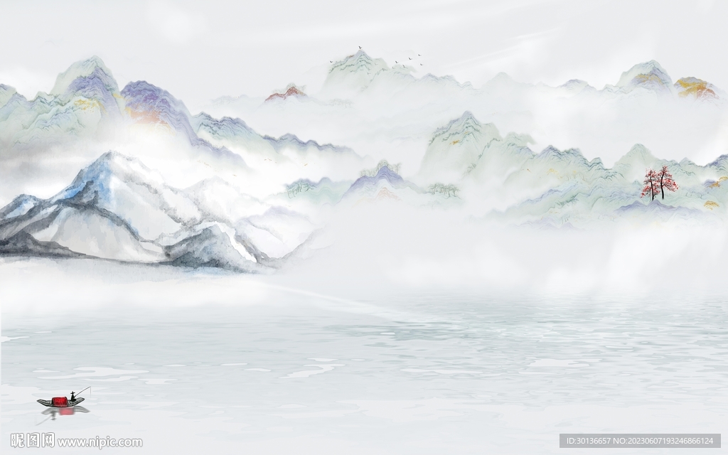 人气 最新背景山水 tiF分层