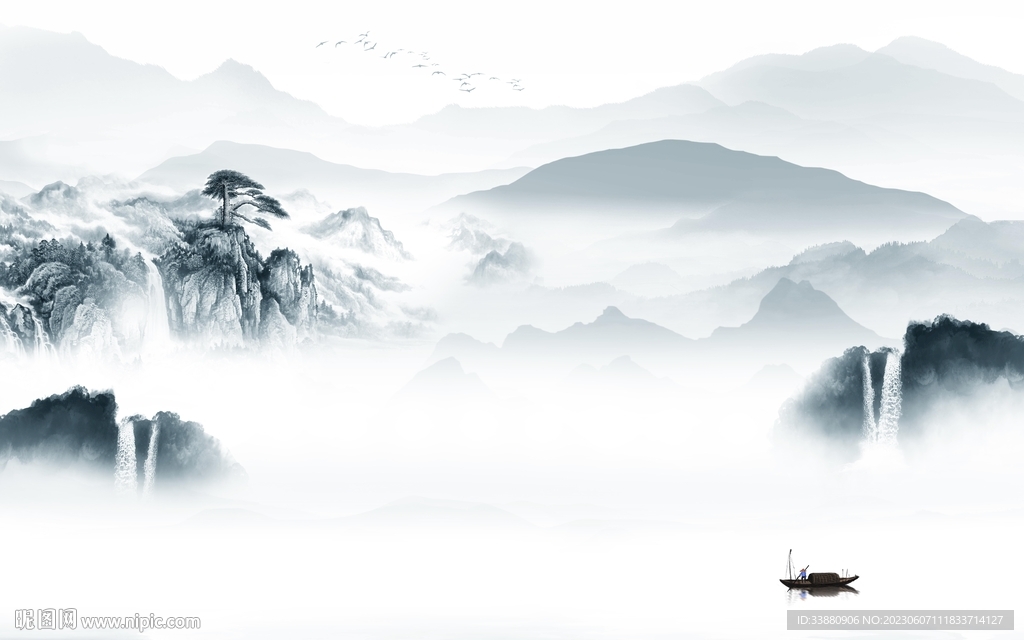 大气 中式最新山水 tiF分层