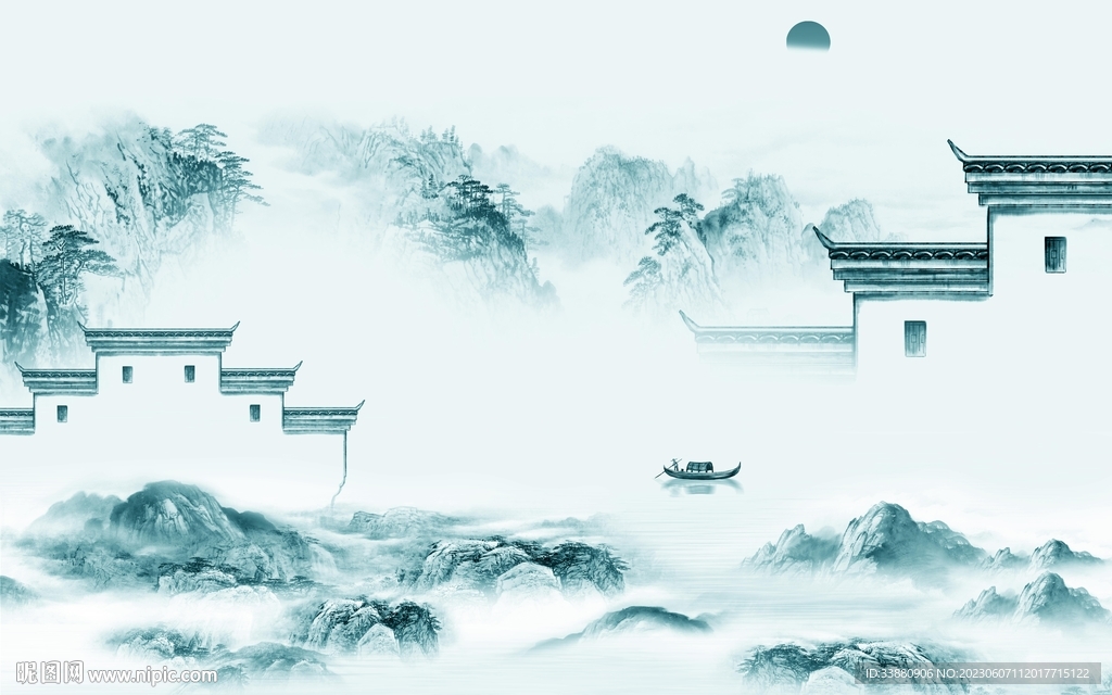 新品 简奢新款山水 tiF分层