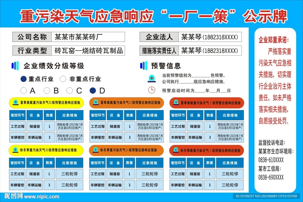 重污染天气应急响应 一厂一策 