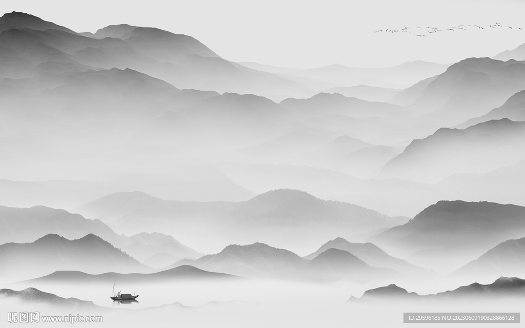 现代 简意高清山水 TIf分层