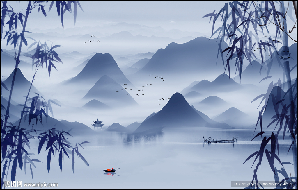 新中式山水画