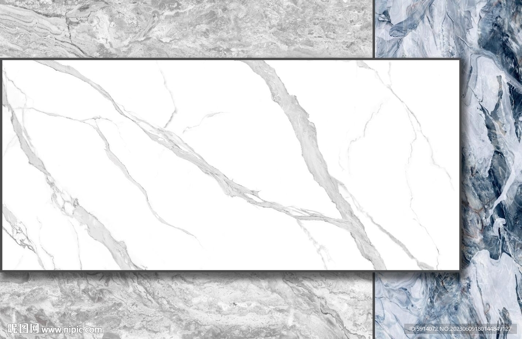 鱼肚白 灰白根大理石背景墙