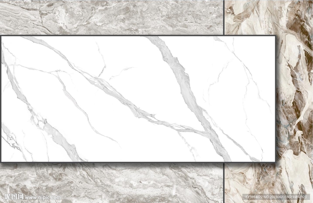 鱼肚白 灰白根大理石背景墙