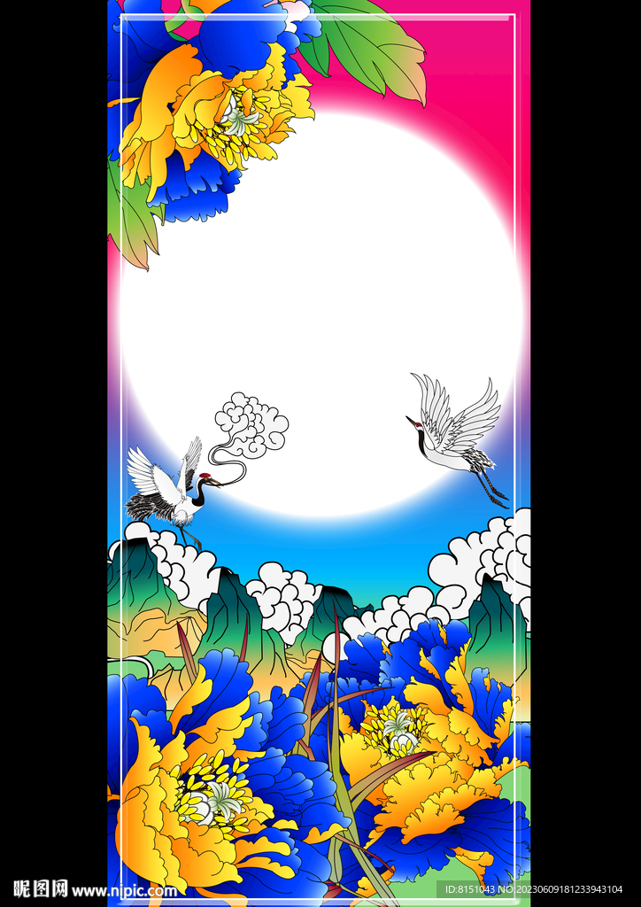 牡丹花广告