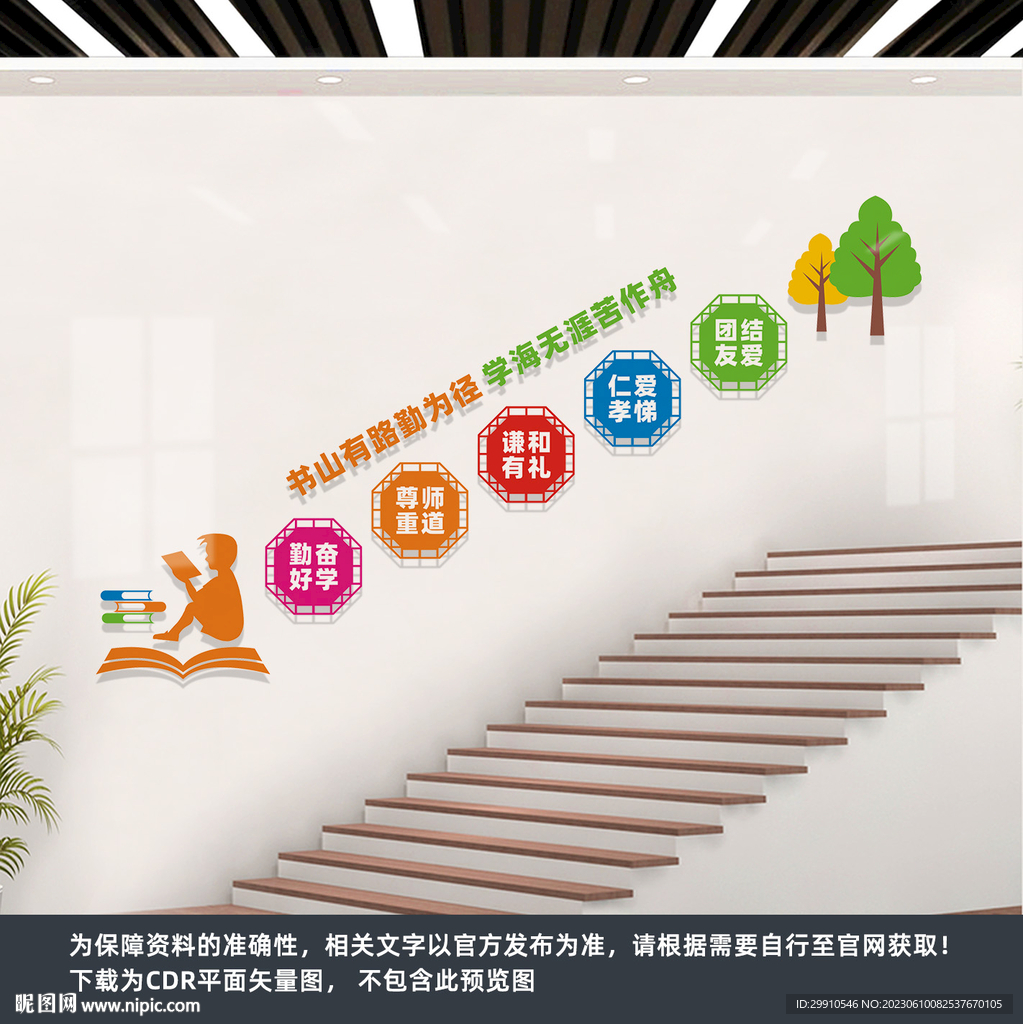 学校楼梯文化墙
