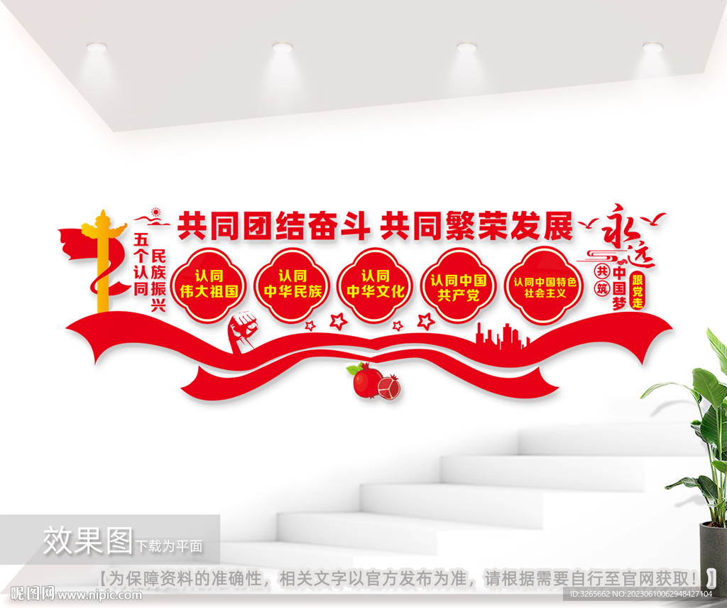 民族团结五个认同展板图片
