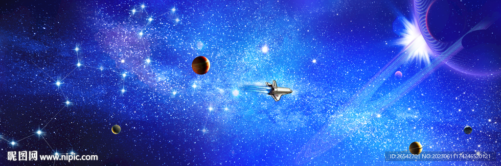 银河太空星空背景