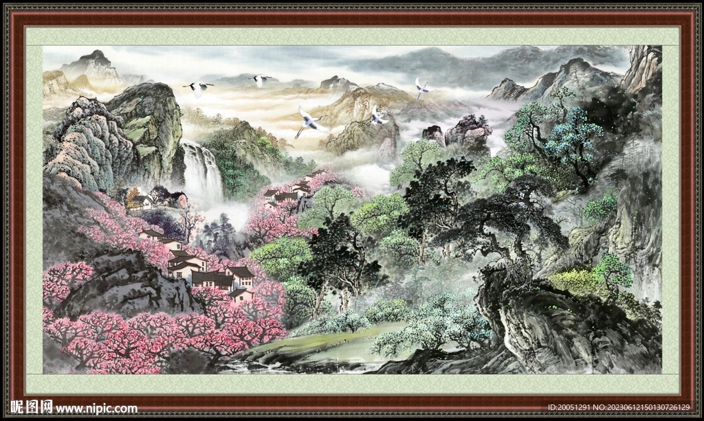 山水风景画 