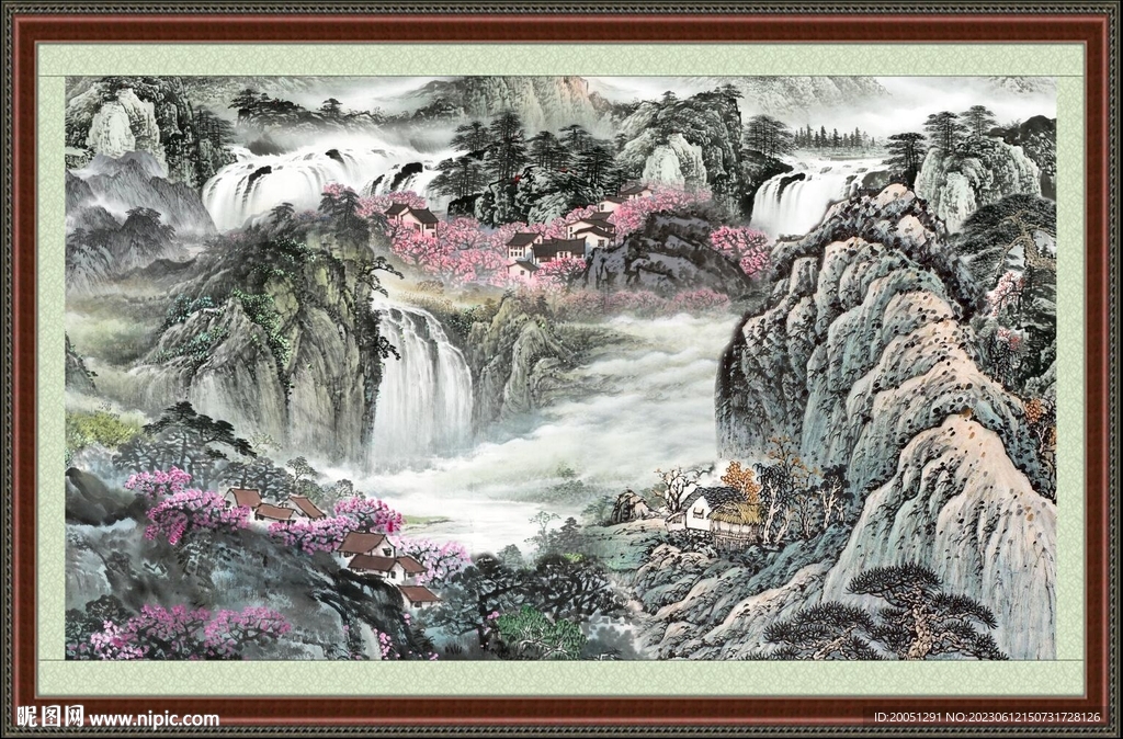 山水风景画 