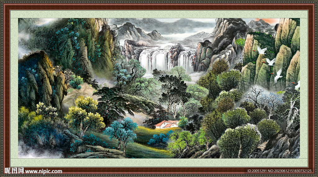 山水风景画 