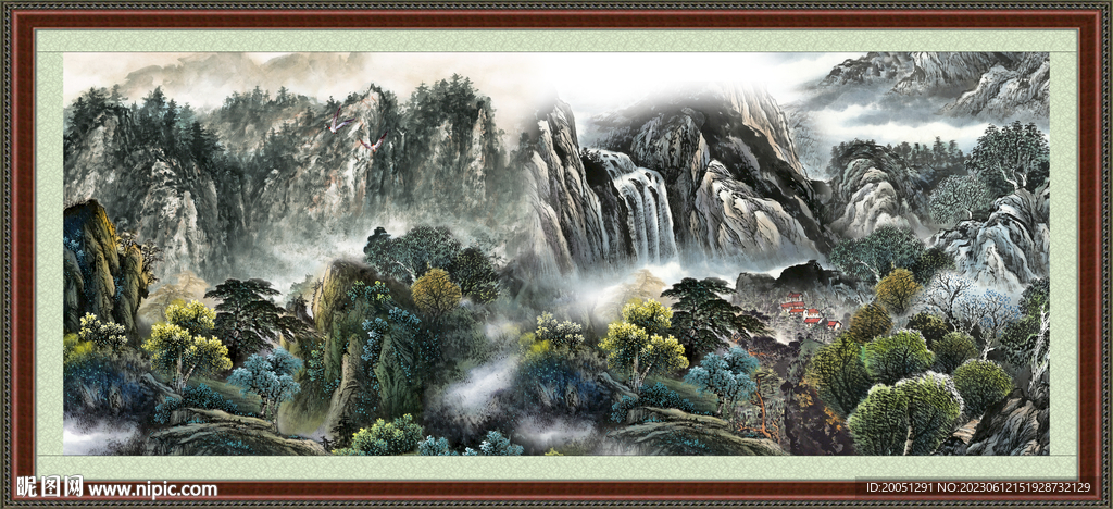 山水风景画 