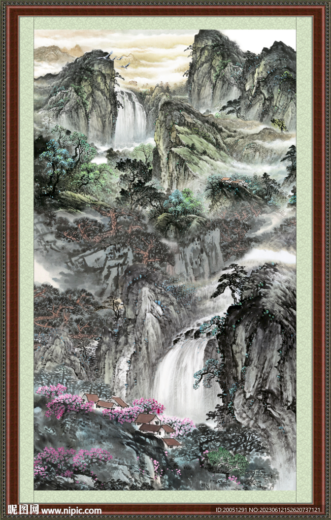 巨幅山水画 