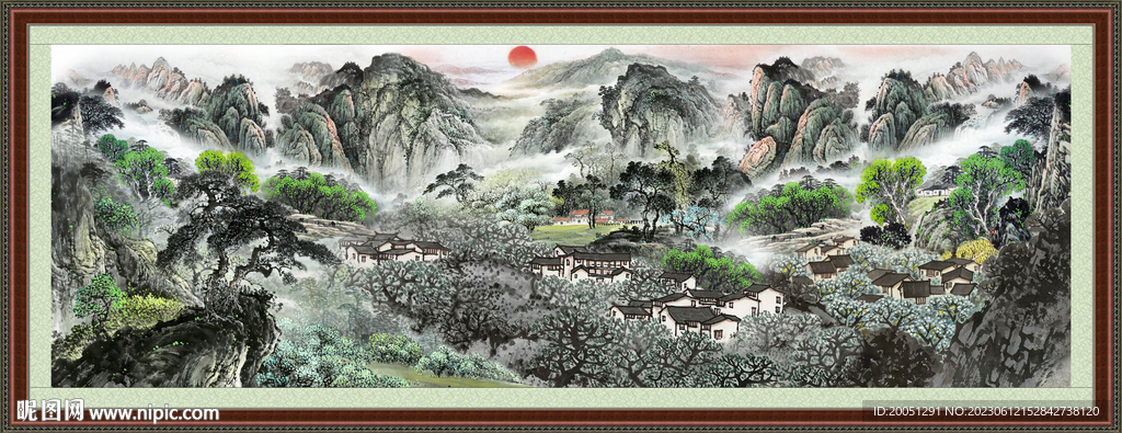 巨幅山水