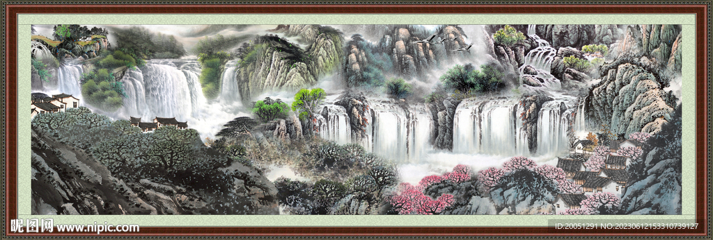 巨幅山水画 