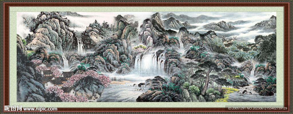 巨幅山水画