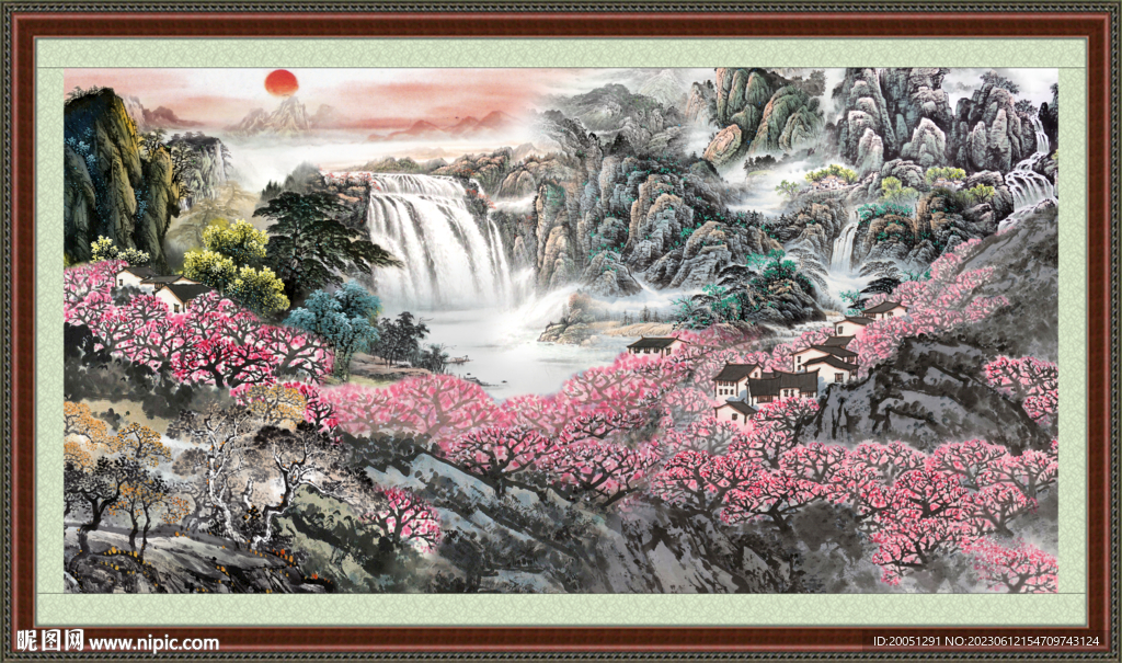 巨幅山水画