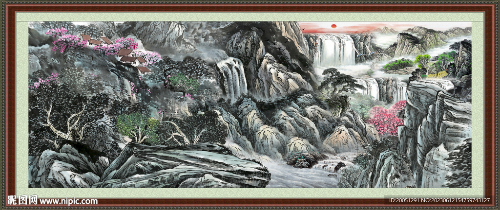 巨幅山水画 