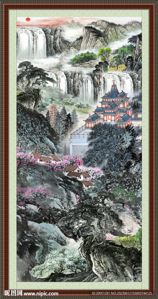 巨幅山水画 