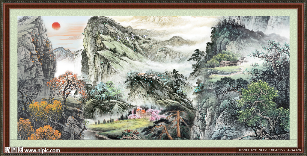 巨幅山水画