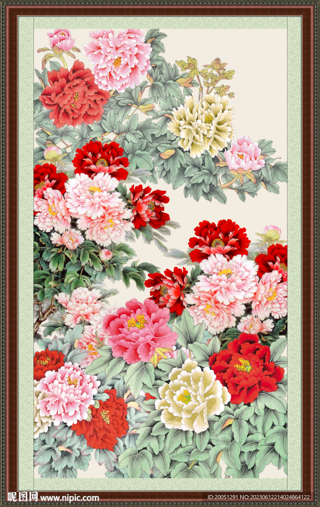 牡丹国画 
