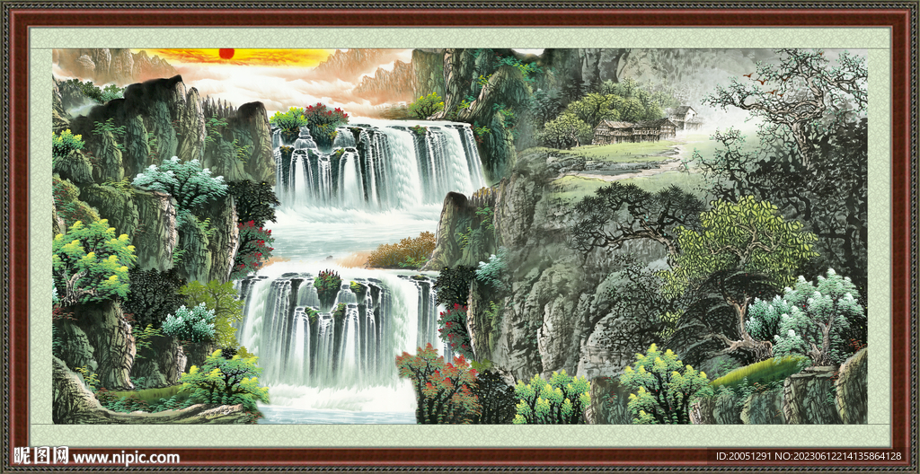 山水风景画 