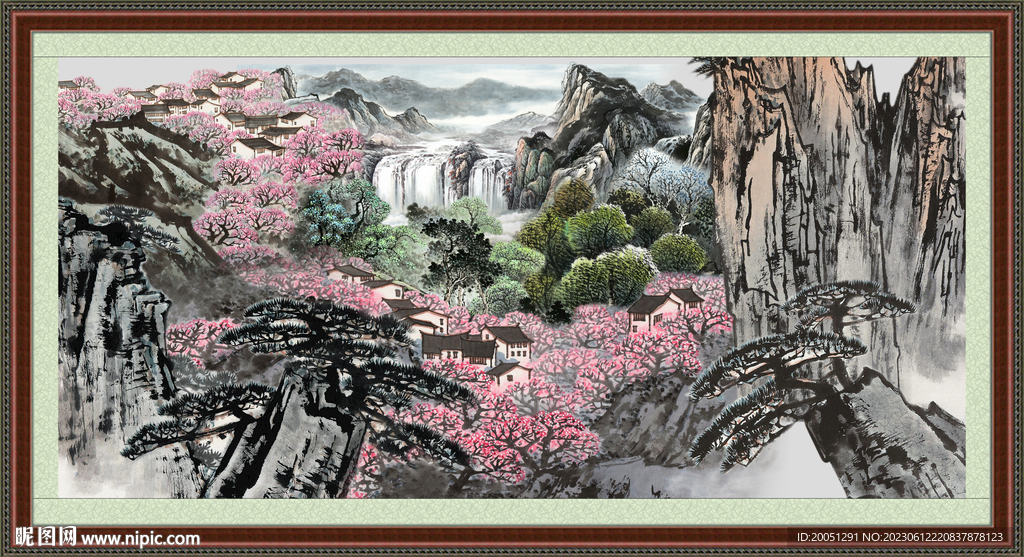 巨幅山水国画