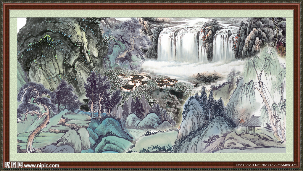 山水国画 